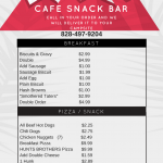 Cafe snack bar